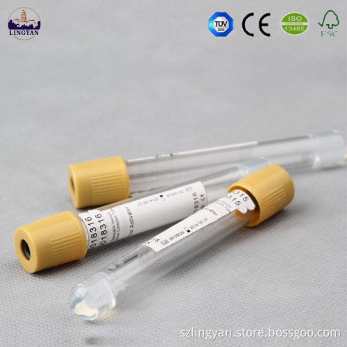 Yellow cap vacum Gel tube 5 ml size
